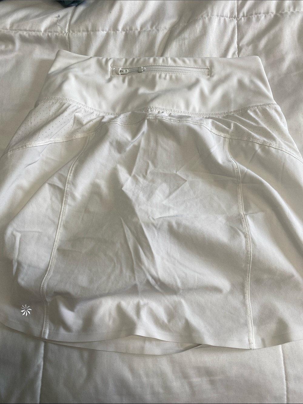 Athleta White Women's Athletic Skort with Back Zip